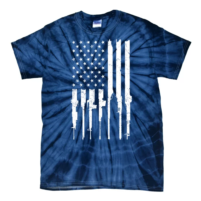 Rifle American Flag Tie-Dye T-Shirt