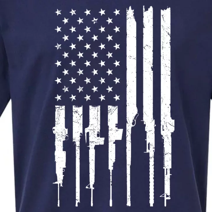 Rifle American Flag Sueded Cloud Jersey T-Shirt