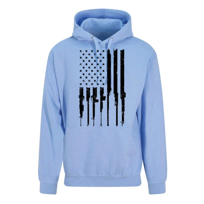 Rifle American Flag Unisex Surf Hoodie