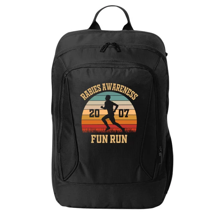 Rabies Awareness Fun Run Funny TV Comedy Running City Backpack