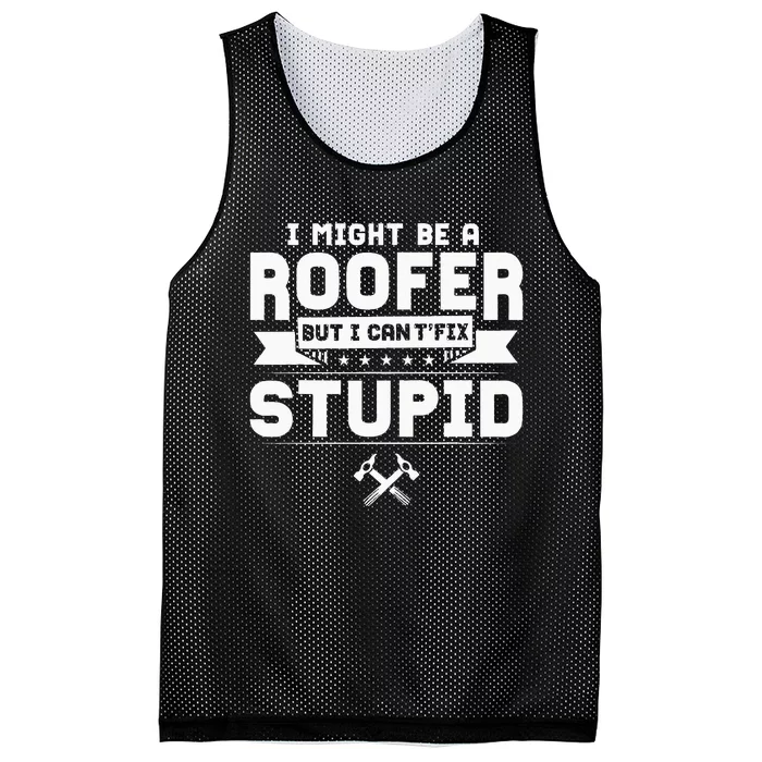 Roofer Apparel Funny Best Roofers Design Mesh Reversible Basketball Jersey Tank