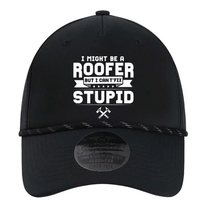 Roofer Apparel Funny Best Roofers Design Performance The Dyno Cap