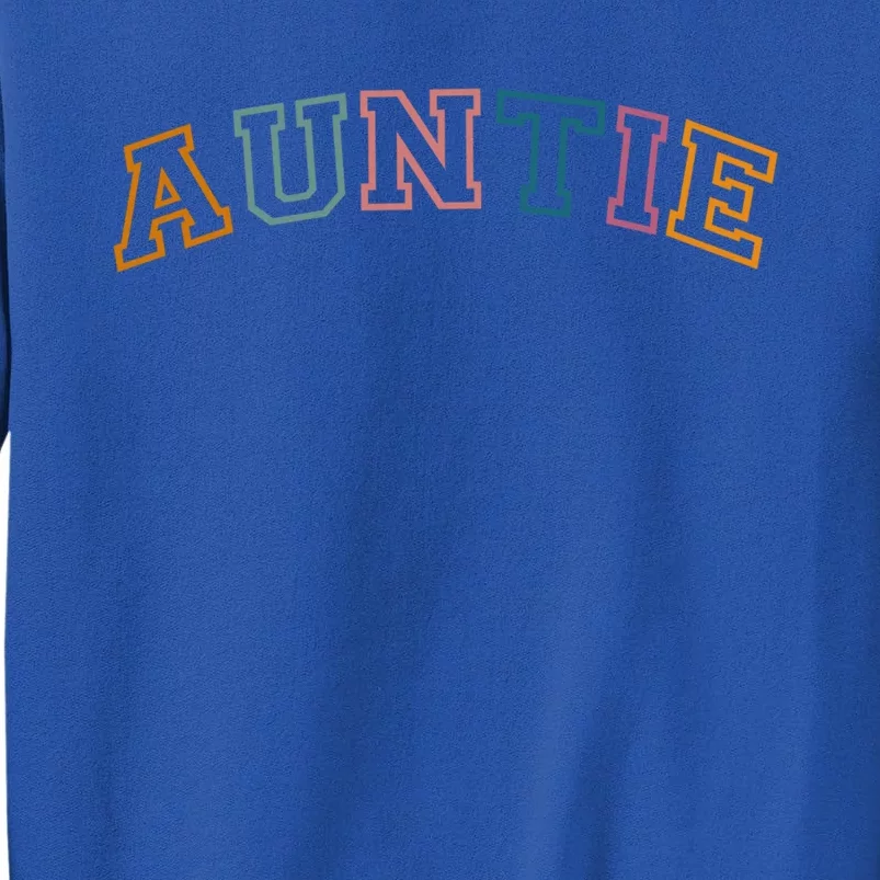 Retro Auntie For Sister New Aunt Pregnancy Announcet Cool Gift Tall Sweatshirt