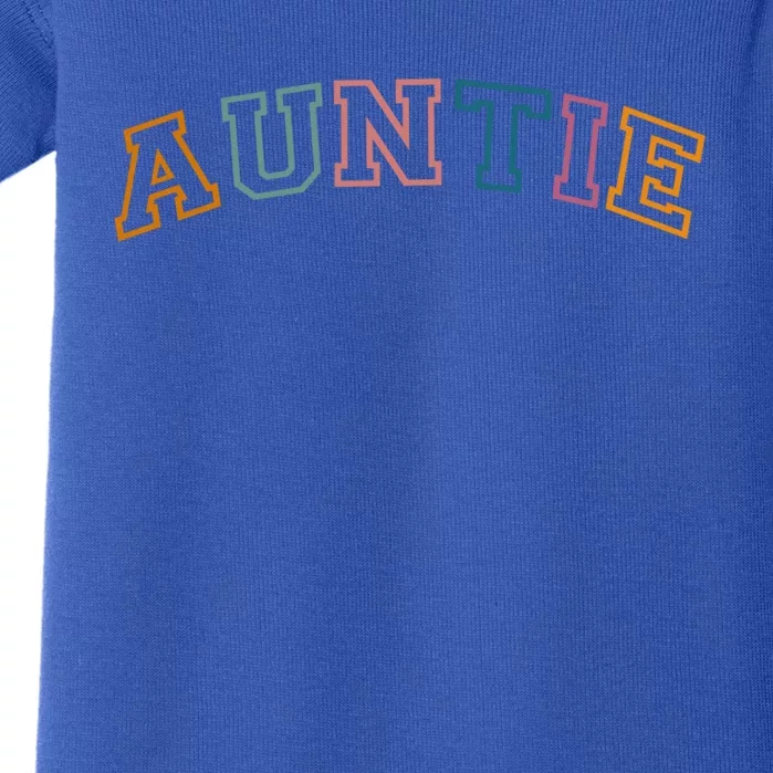 Retro Auntie For Sister New Aunt Pregnancy Announcet Cool Gift Baby Bodysuit