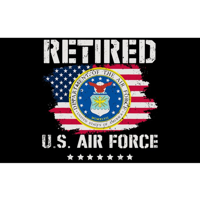 Retired Air Force Veteran Retirement Air Force Retired Bumper Sticker