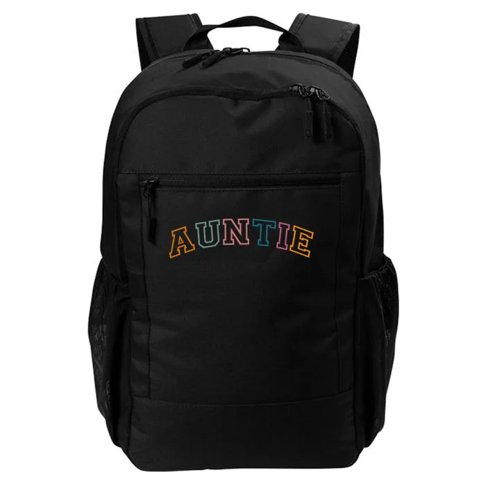 Retro Auntie For Sister, New Aunt Pregnancy Announcement Daily Commute Backpack