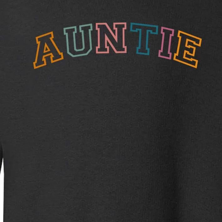 Retro Auntie For Sister, New Aunt Pregnancy Announcement Toddler Sweatshirt