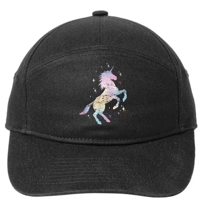 Rainbow Animal Fairy Unicorn Lover Girls Gift Unicorn 7-Panel Snapback Hat