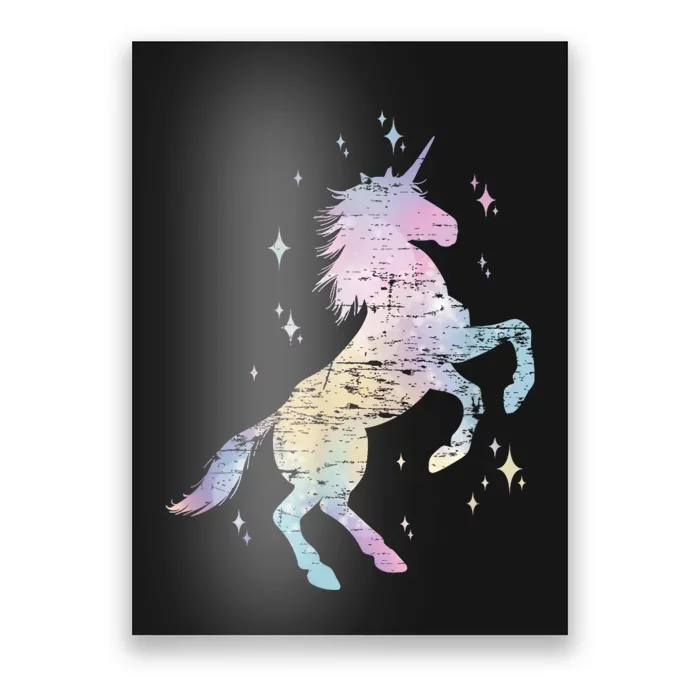 Rainbow Animal Fairy Unicorn Lover Girls Gift Unicorn Poster