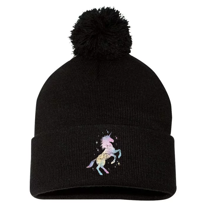 Rainbow Animal Fairy Unicorn Lover Girls Gift Unicorn Pom Pom 12in Knit Beanie