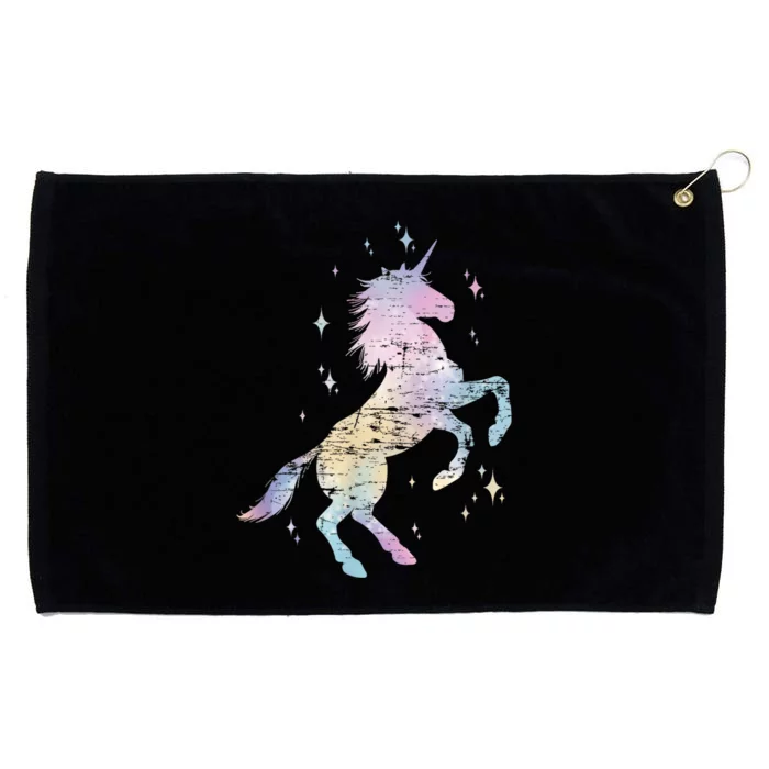 Rainbow Animal Fairy Unicorn Lover Girls Gift Unicorn Grommeted Golf Towel