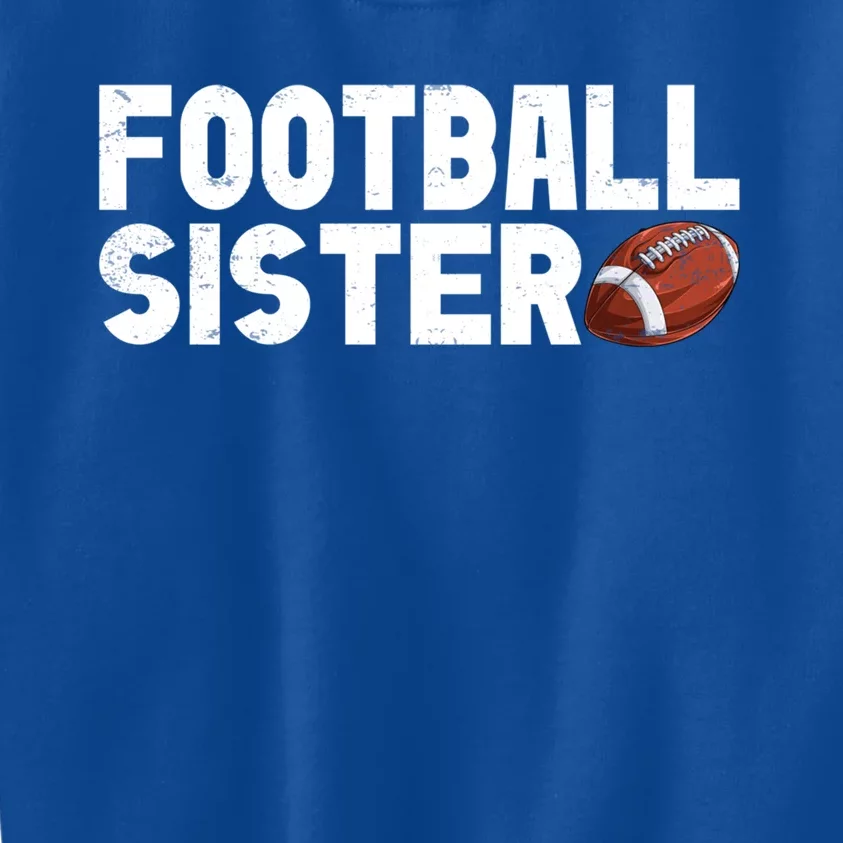 Retro American Football Sis Family Matching Sister Gift Kids Sweatshirt