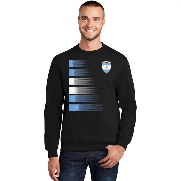 retro Argentina flag Soccer Jersey Argentina Fan Tall Sweatshirt