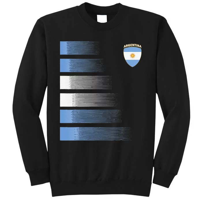 retro Argentina flag Soccer Jersey Argentina Fan Tall Sweatshirt