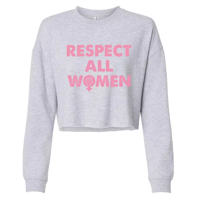 Respect All Feminism 'S Rights Reclaim The Night Gift Cropped Pullover Crew