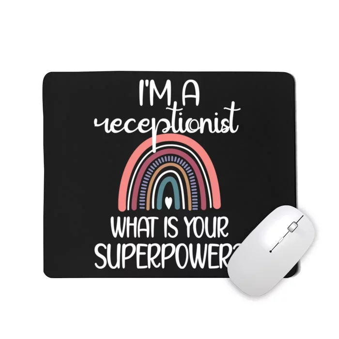 Receptionist Appreciation Front Desk Receptionist Gift Mousepad