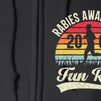 Rabies Awareness Fun Run Funny TV Comedy Running Full Zip Hoodie