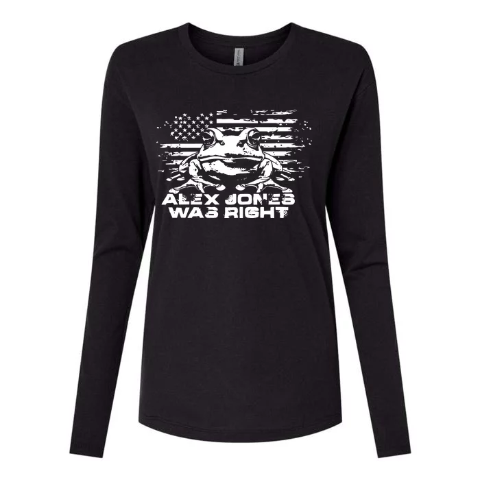 Right About Frogs Womens Cotton Relaxed Long Sleeve T-Shirt