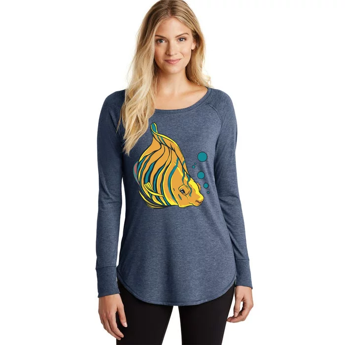 Royal Angel Fish Women's Perfect Tri Tunic Long Sleeve Shirt