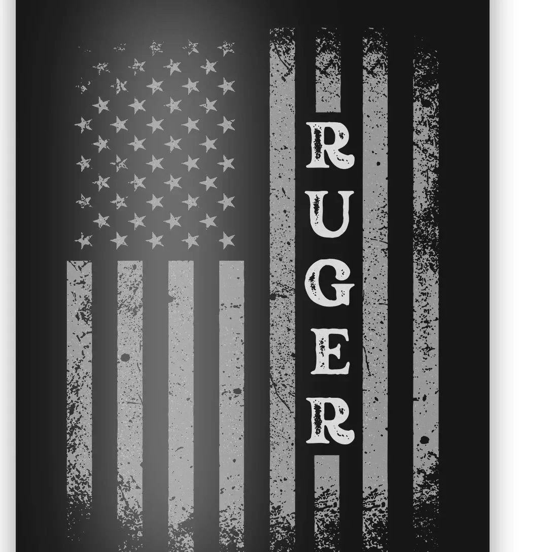 Retro American Flag Uas Ruger Family Day Matching Poster