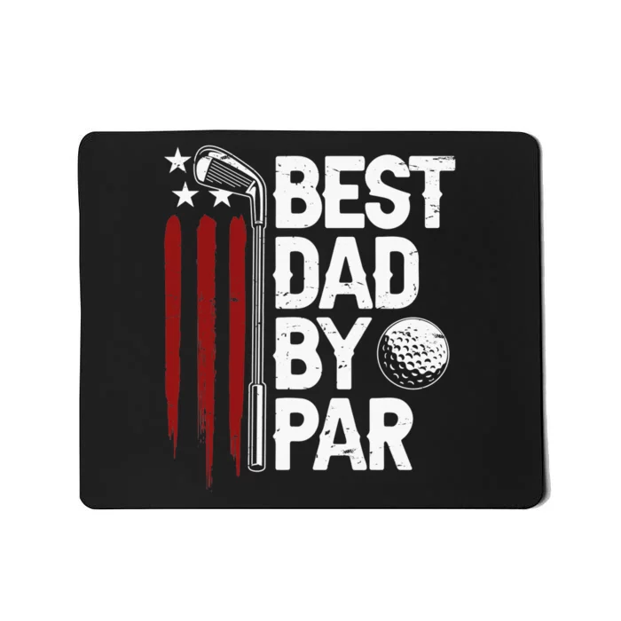 Retro American Flag Golf Gift for Golfer Funny Golf Club Mousepad