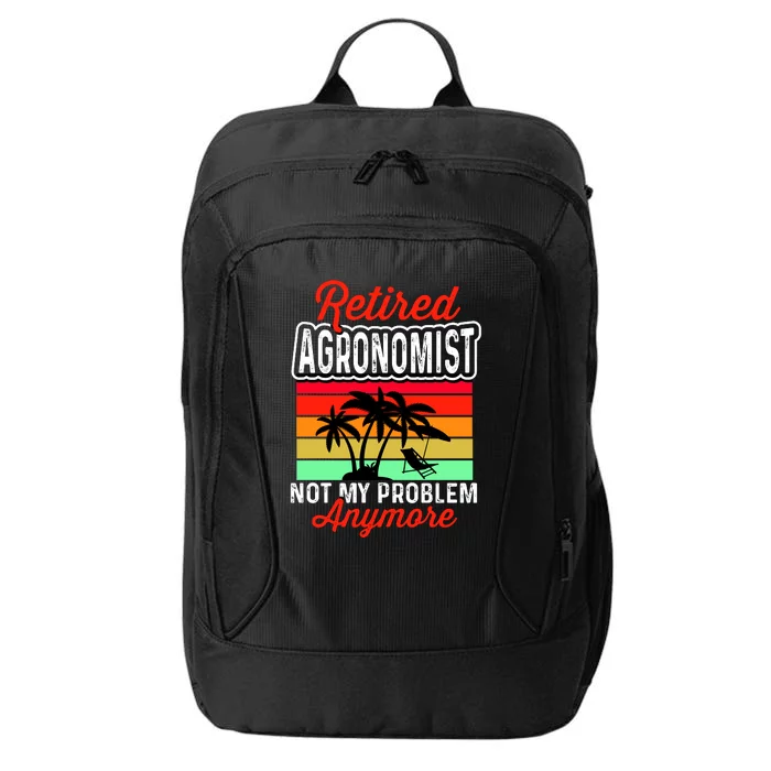 Retired AGRONOMIST Funny City Backpack