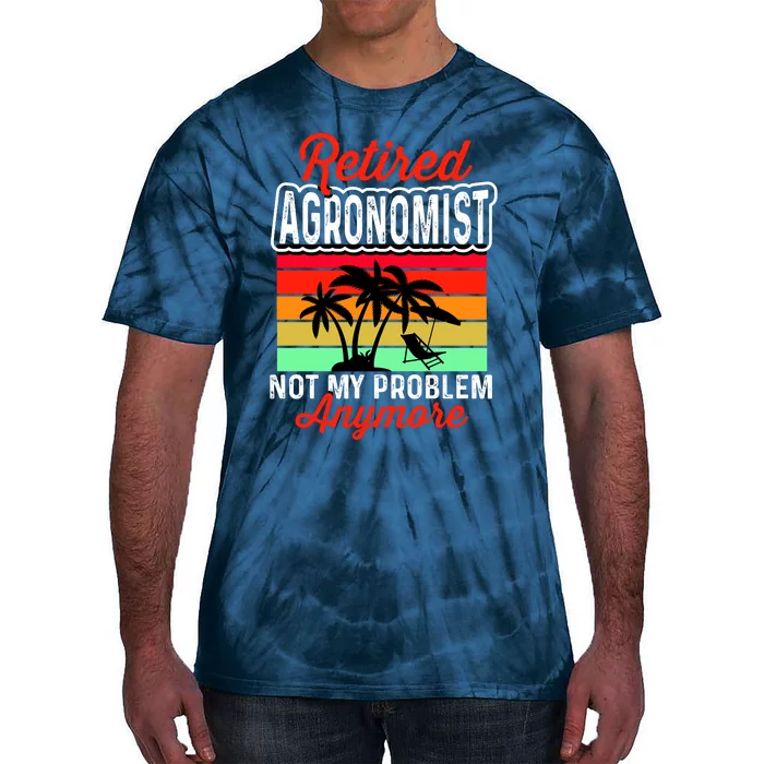 Retired AGRONOMIST Funny Tie-Dye T-Shirt