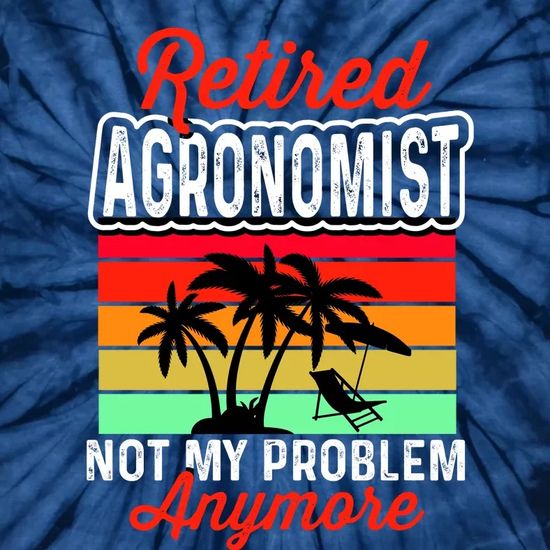 Retired AGRONOMIST Funny Tie-Dye T-Shirt