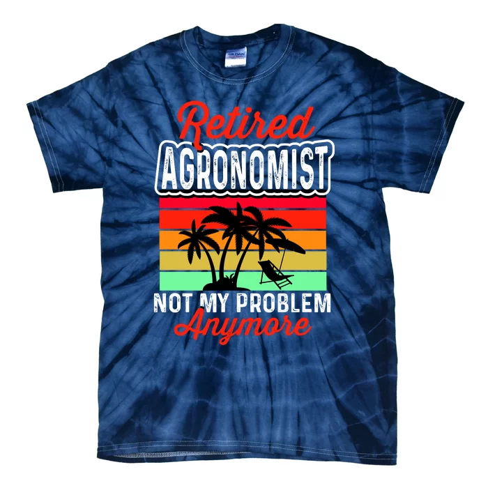 Retired AGRONOMIST Funny Tie-Dye T-Shirt