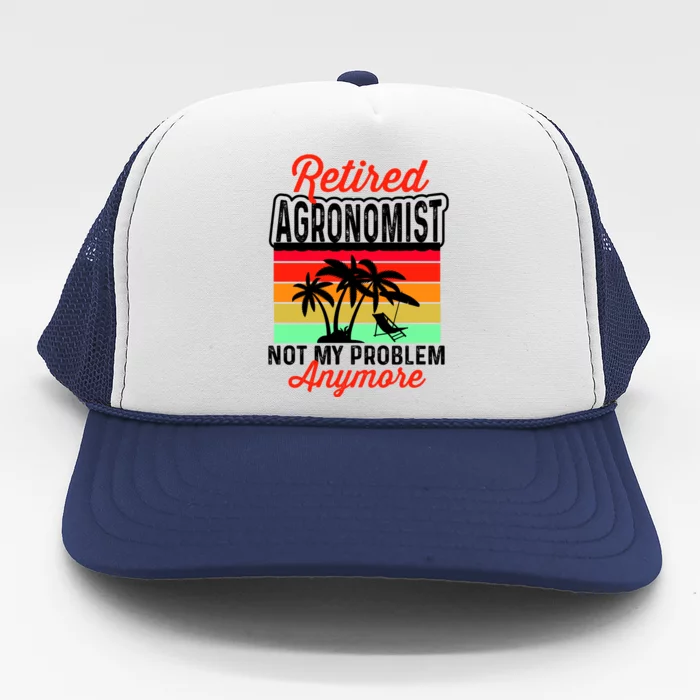 Retired AGRONOMIST Funny Trucker Hat