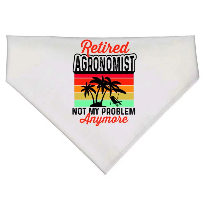 Retired AGRONOMIST Funny USA-Made Doggie Bandana