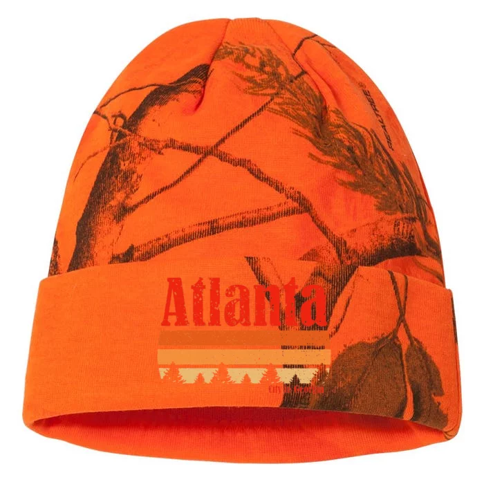 Retro Atlanta Georgia Vintage Weathered Kati - 12in Camo Beanie