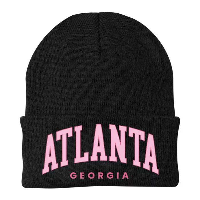 Retro Atlanta Georgia Vintage Preppy Throwback Knit Cap Winter Beanie