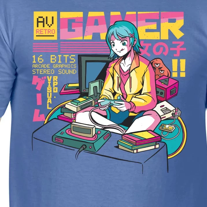 Retro Anime Gamer Girl Classic Comfort Colors T-Shirt