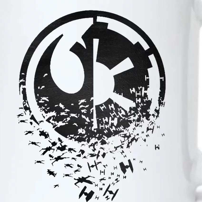 Rebel Alliance & Galactic Empire Split Black Color Changing Mug