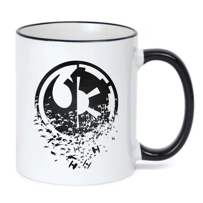 Rebel Alliance & Galactic Empire Split Black Color Changing Mug