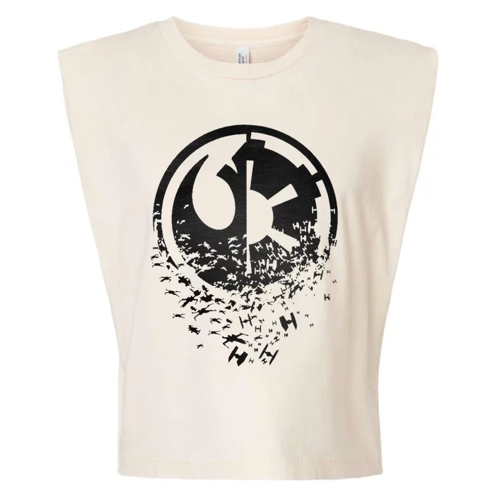 Rebel Alliance & Galactic Empire Split Garment-Dyed Women's Muscle Tee