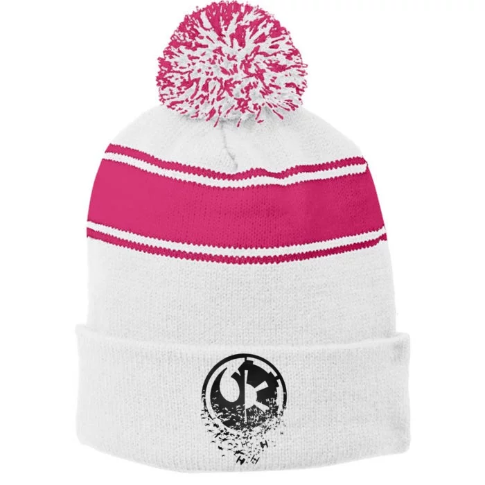 Rebel Alliance & Galactic Empire Split Stripe Pom Pom Beanie