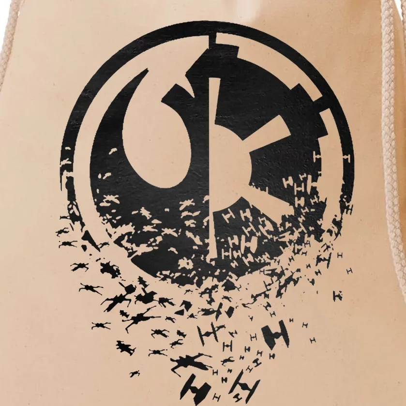 Rebel Alliance & Galactic Empire Split Drawstring Bag