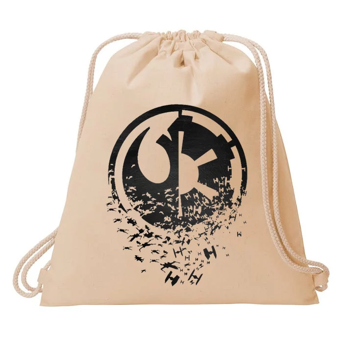 Rebel Alliance & Galactic Empire Split Drawstring Bag