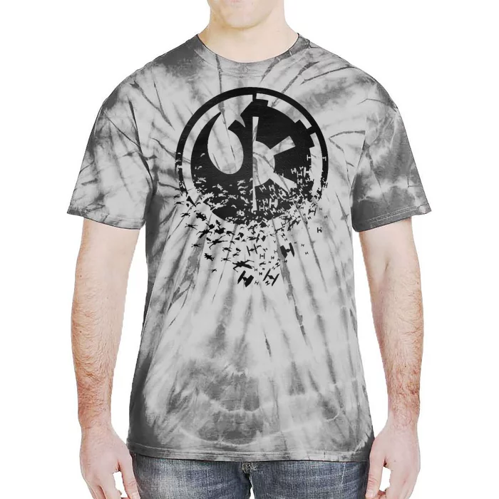 Rebel Alliance & Galactic Empire Split Tie-Dye T-Shirt