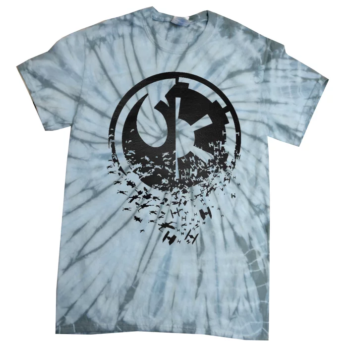 Rebel Alliance & Galactic Empire Split Tie-Dye T-Shirt