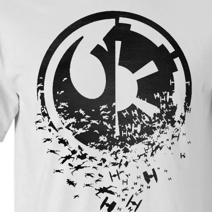 Rebel Alliance & Galactic Empire Split Tall T-Shirt