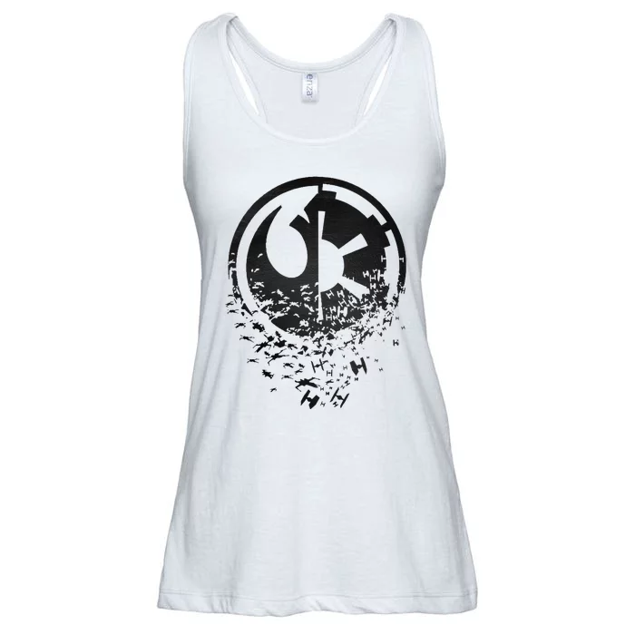 Rebel Alliance & Galactic Empire Split Ladies Essential Flowy Tank