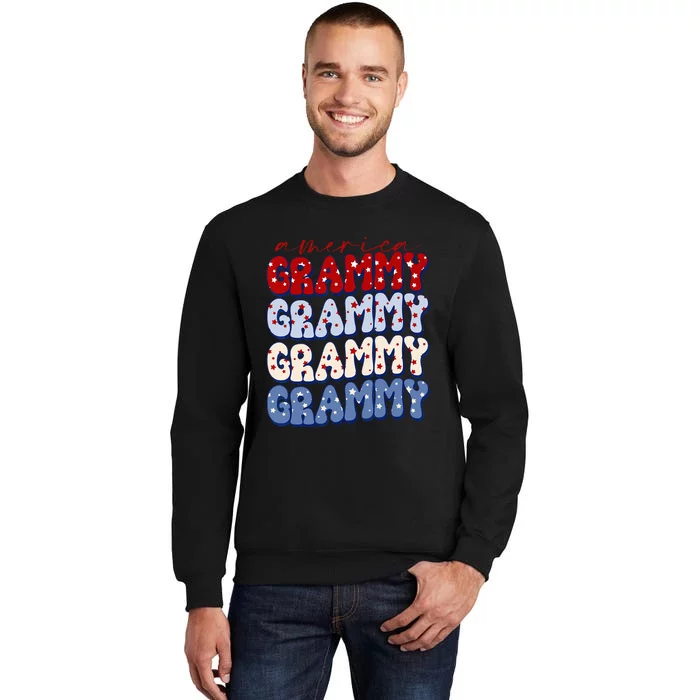 Retro American Grammy American Flag Cute 4th Of July Sweatshirt