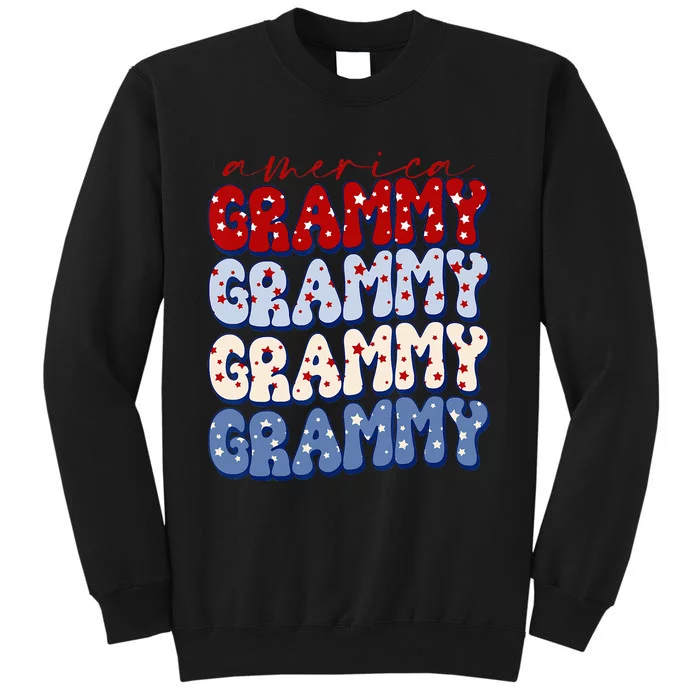 Retro American Grammy American Flag Cute 4th Of July Sweatshirt