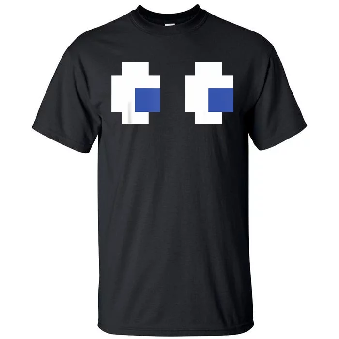 Retro Arcade Game Ghost Eyes Halloween Group Costume Tall T-Shirt