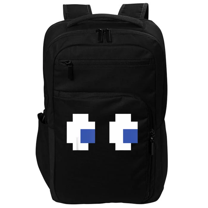 Retro Arcade Game Ghost Eyes Halloween Group Costume Impact Tech Backpack