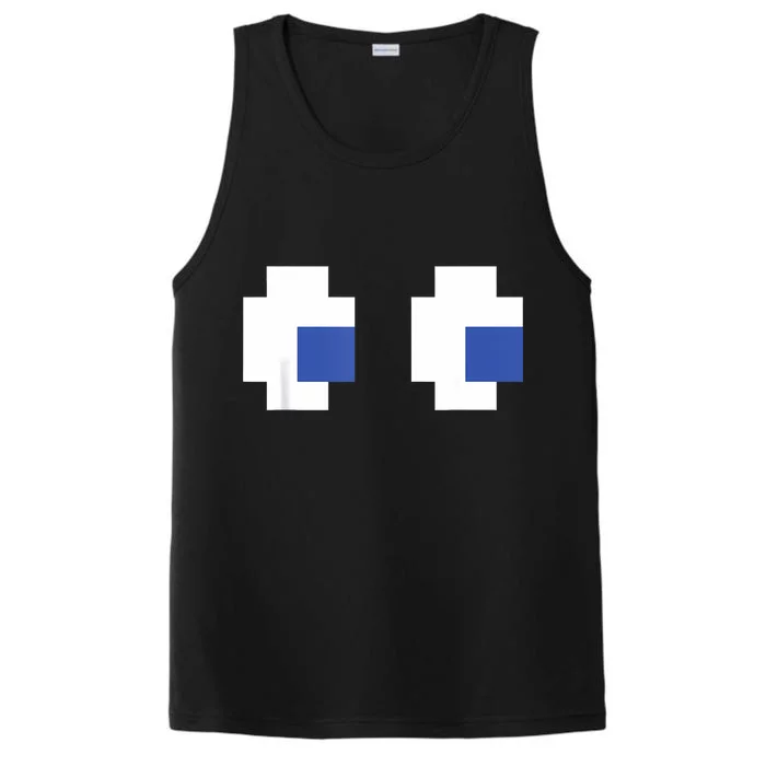 Retro Arcade Game Ghost Eyes Halloween Group Costume Performance Tank