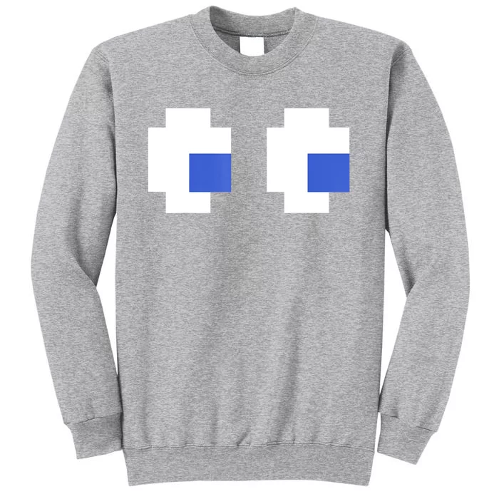 Retro Arcade Game Ghost Eyes 80s Halloween Group Costume Sweatshirt